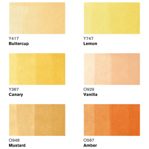 Promarker Yellow Tone Set (6pc) Promarker Yellow Tone Set (6pc)