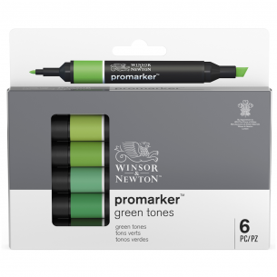 Promarker Green Tone Set (6pc)