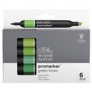 Promarker Green Tone Set (6pc) Promarker Green Tone Set (6pc)