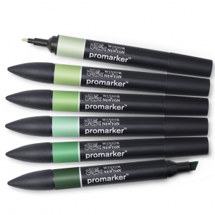 Promarker Green Tone Set (6pc)