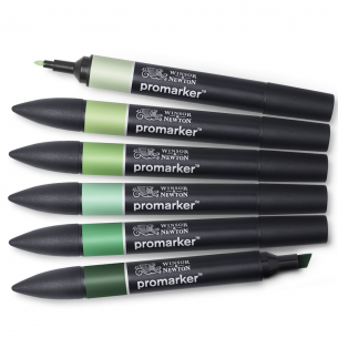 Promarker Green Tone Set (6pc) Promarker Green Tone Set (6pc)
