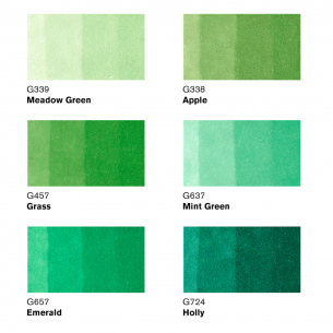 Promarker Green Tone Set (6pc) Promarker Green Tone Set (6pc)