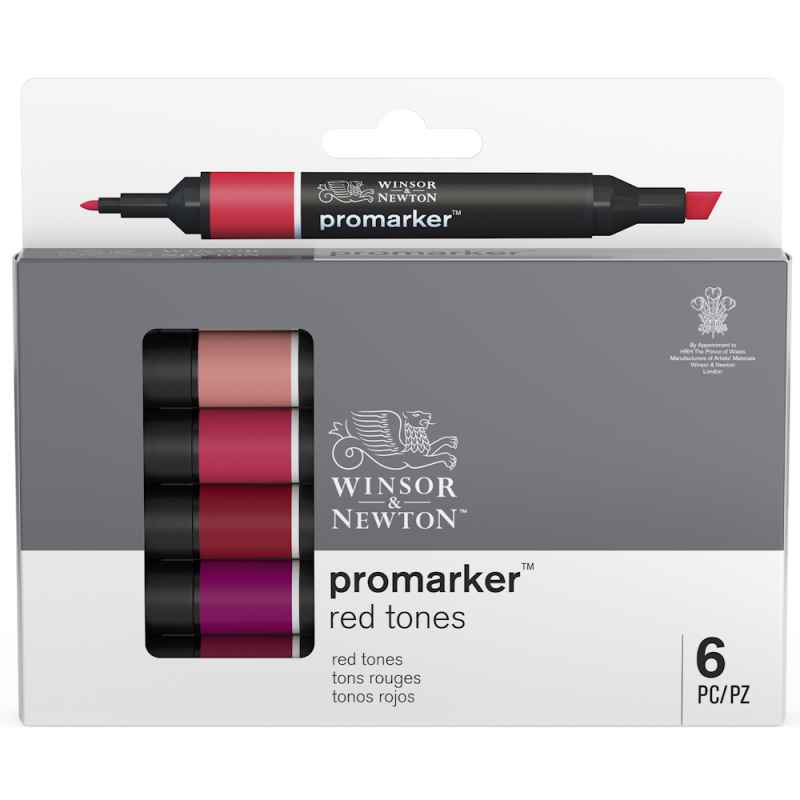 Winsor & Newton - Promarker Red Tone Set (6pc)