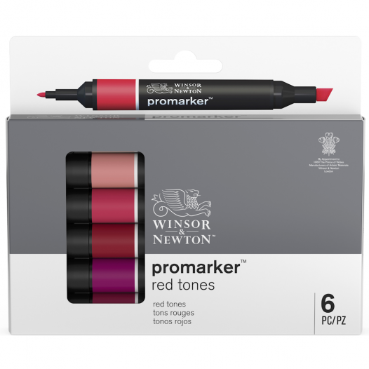 Winsor & Newton Promarker Red Tone Set (6pc)