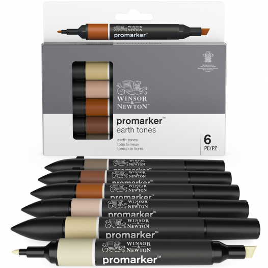 Promarker Earth Tone Set (6pc) Promarker Earth Tone Set (6pc)