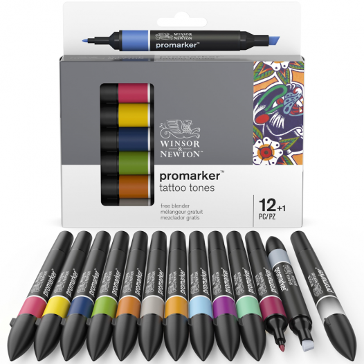 Promarker Tattoo Tone Set (12 + 1)