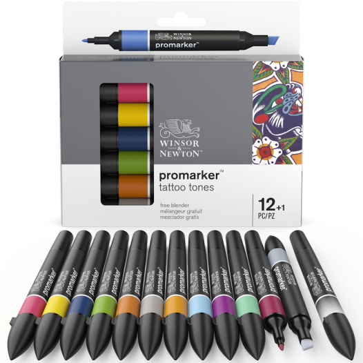 Promarker Tattoo Tone Set (12 + 1) Promarker Tattoo Tone Set (12 + 1)