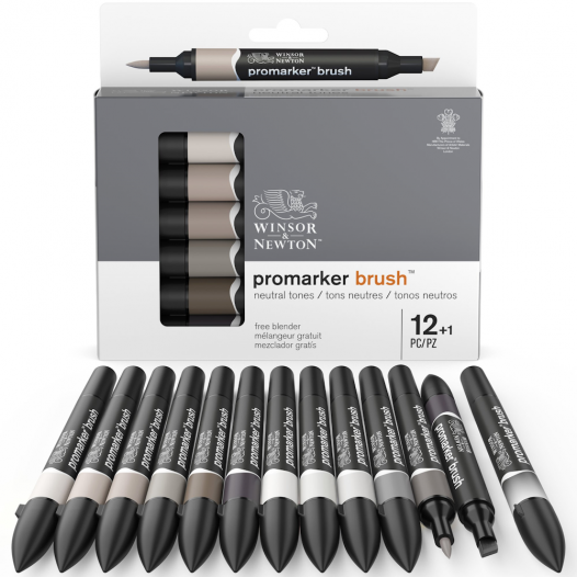 Promarker Brush Neutral Tone Set (13pc)