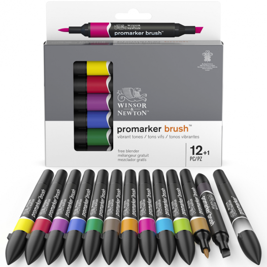 Promarker Brush Vibrant Tone Set (13pc)