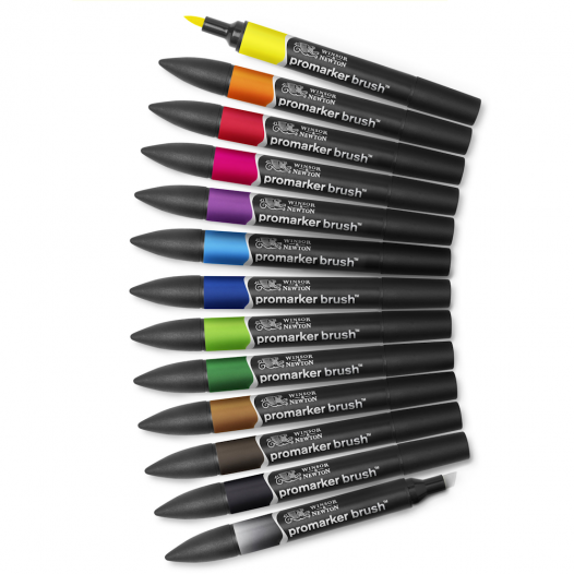 Promarker Brush Vibrant Tone Set (13pc)