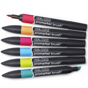 Promarker Brush Mid Tone Set (6pc) Promarker Brush Mid Tone Set (6pc)