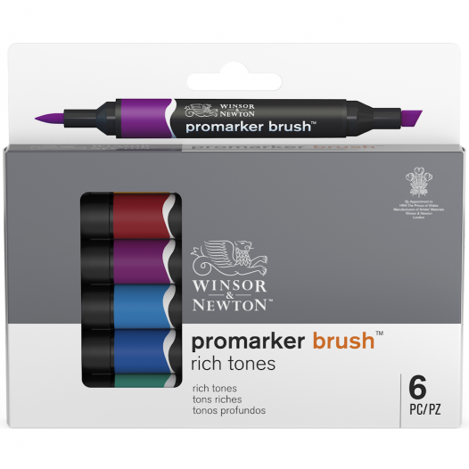 Promarker Brush Rich Tone Set (6pc)