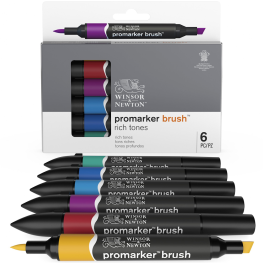 Promarker Brush Rich Tone Set (6pc) Promarker Brush Rich Tone Set (6pc)