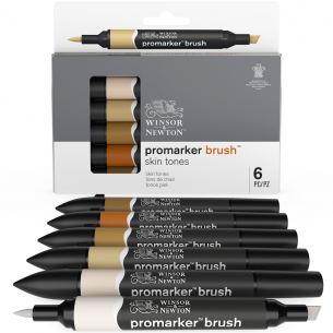 Promarker Brush Skin Tone Set (6pc)