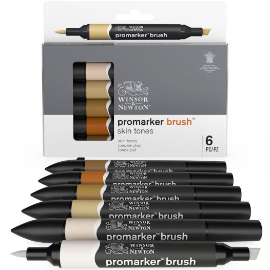 Promarker Brush Skin Tone Set (6pc) Promarker Brush Skin Tone Set (6pc)