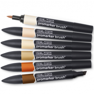 Promarker Brush Skin Tone Set (6pc)