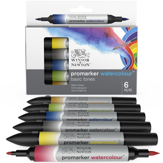 Promarker Watercolour Basic Set (6pc) Promarker Watercolour Basic Set (6pc)
