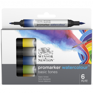 Promarker Watercolour Basic Set (6pc) Promarker Watercolour Basic Set (6pc)