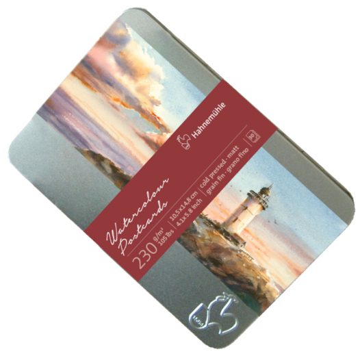 Watercolour A6 Postcard Tin (30pc) Watercolour A6 Postcard Tin (30pc)