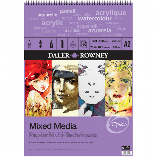 Optima Mixed Media Pads (250gsm)