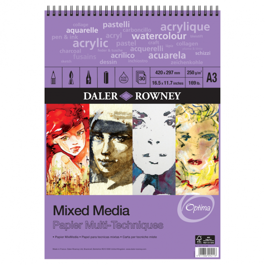 Optima Mixed Media Pads (250gsm)