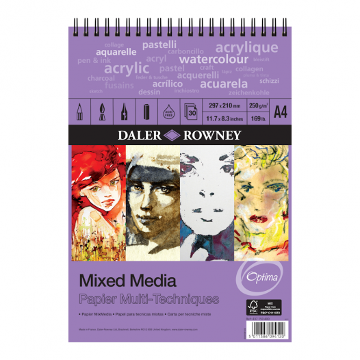 Optima Mixed Media Pads (250gsm)