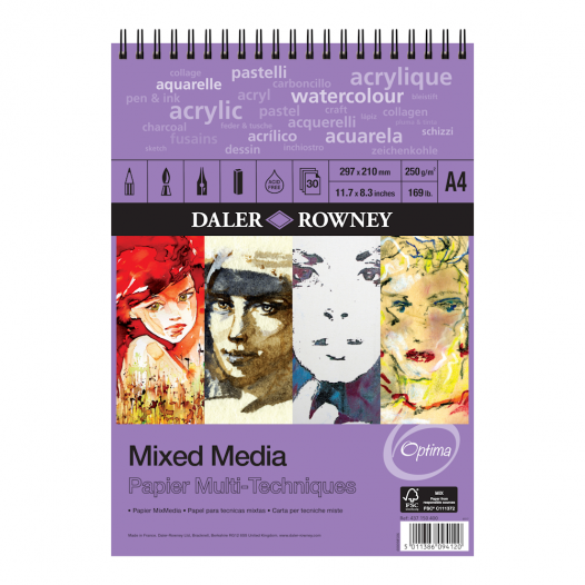 Optima Mixed Media Pads (250gsm) Optima Mixed Media Pads (250gsm)