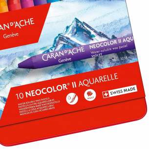 Neocolor II Water-Soluble Wax Pastel Tin (10pc)