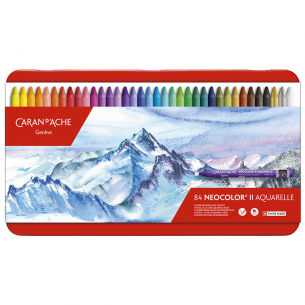 Neocolor II Water-Soluble Wax Pastel Tin (84pc)