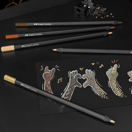 Black Edition Colour Pencils - Skin Tones (12pc)