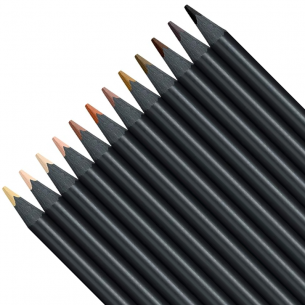 Black Edition Colour Pencils - Skin Tones (12pc)