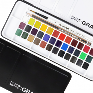 Graduate Watercolour Half-Pan Tin (39pc)