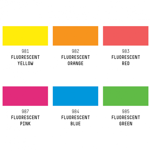 Professional Heavy Body Acrylic Fluorescent Set (6 x 59ml)