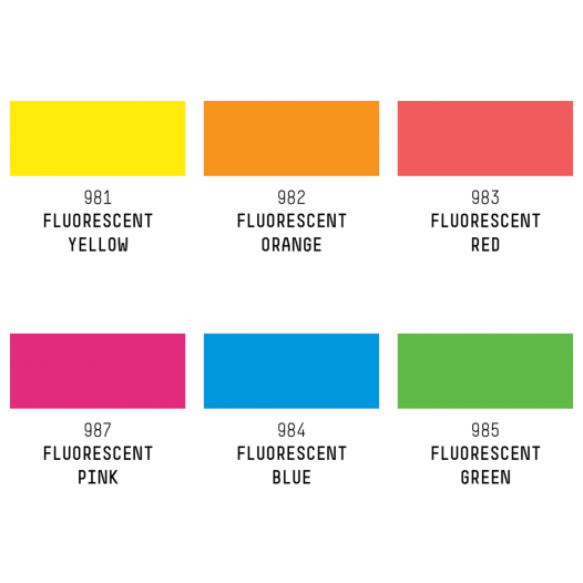 Pro Heavy Body Acrylics Fluorescent Set (6pc)