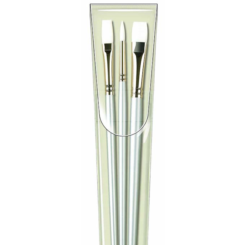 W6 Sterling Acrylix Brush Set (3pc)