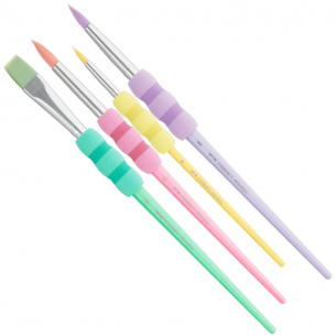 Soft-Touch Synthetic Pastel Brush Set (4pc)