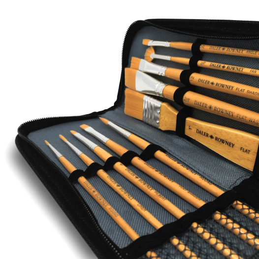 Simply Gold Taklon Brush Zip Case (11pc) Simply Gold Taklon Brush Zip Case (11pc)