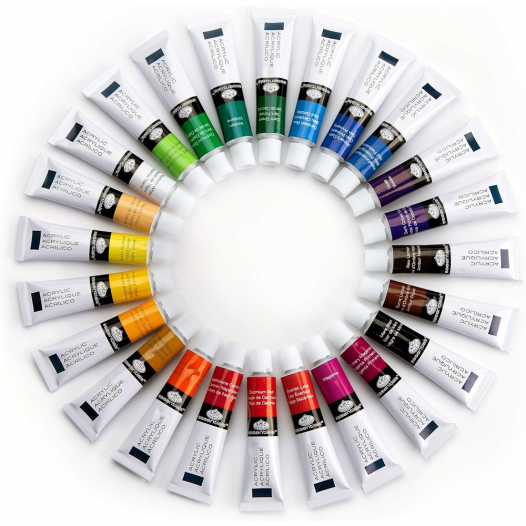 Essential Acrylic Colour Artist Pack (24pc)