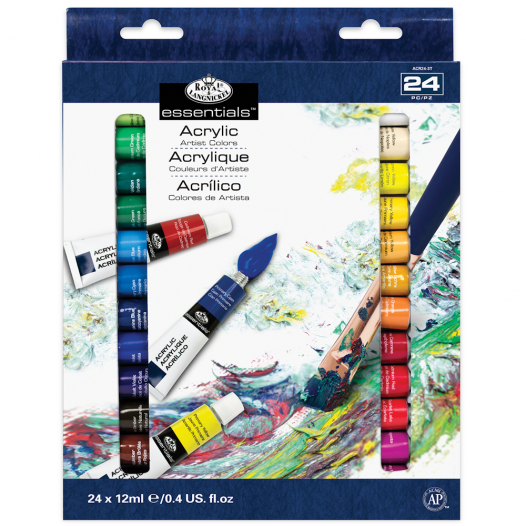 Essential Acrylic Colour Artist Pack (24pc)