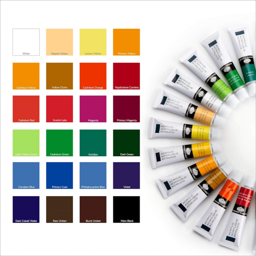 Essential Acrylic Colour Artist Pack (24pc) Essential Acrylic Colour Artist Pack (24pc)
