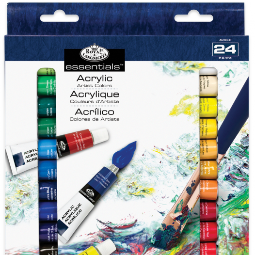 Essential Acrylic Colour Artist Pack (24pc)