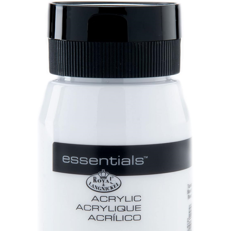 Essentials Acrylic Colour Titanium White (500ml)