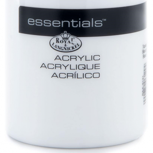 Essentials Acrylic Titanium White (500ml) Essentials Acrylic Titanium White (500ml)