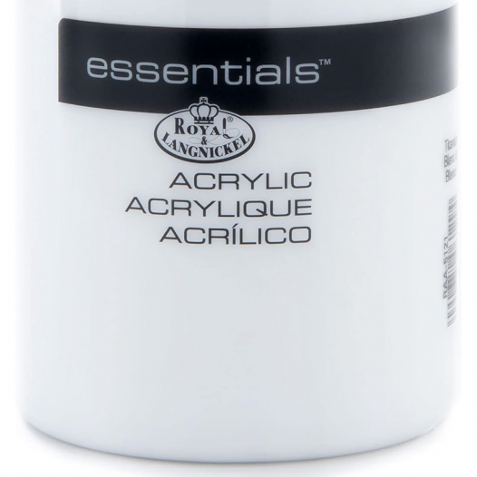 Essentials Acrylic Colour Titanium White (500ml)