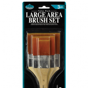 Flat Gold Taklon Large Area Brush Set (3pc) Flat Gold Taklon Large Area Brush Set (3pc)