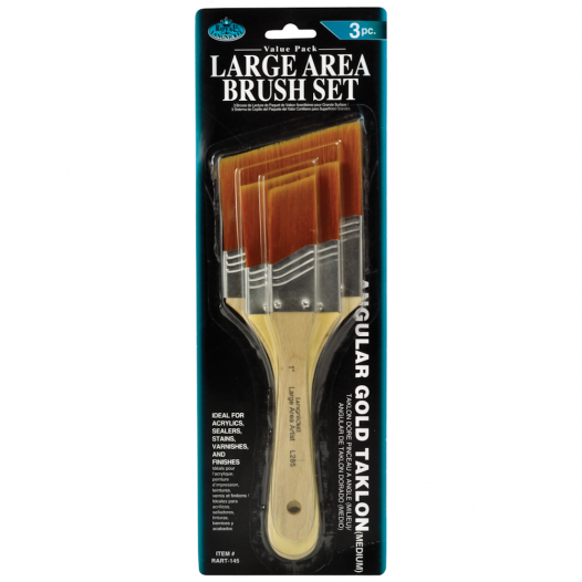 Angular Gold Taklon Large Area Brush Set (3pc) Angular Gold Taklon Large Area Brush Set (3pc)
