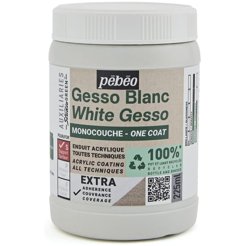 Studio Green One Coat White Gesso (225ml)