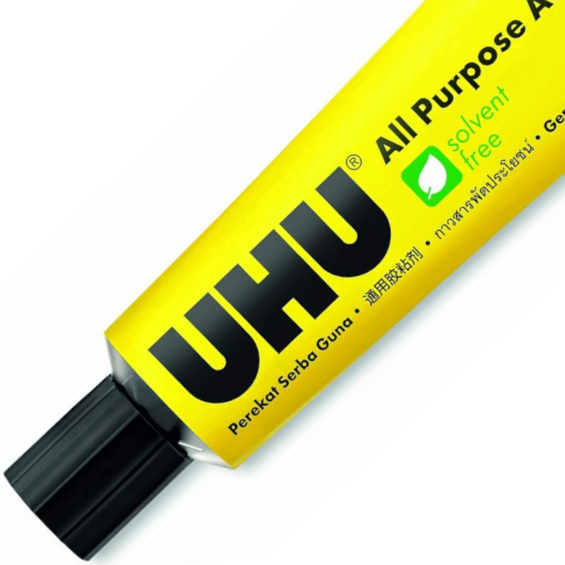 uhu all purpose adhesive clear glue 33ml tube