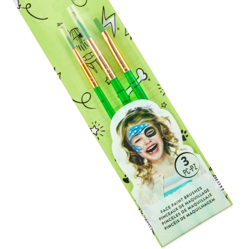 Face Paint Brush Pack (3pc)