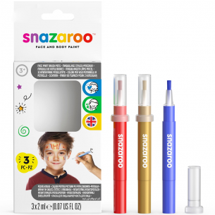 Face Paint Adventure Brush Pens (3pc) Face Paint Adventure Brush Pens (3pc)